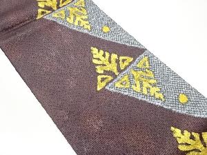 紙布金彩抽象模様織出し袋帯